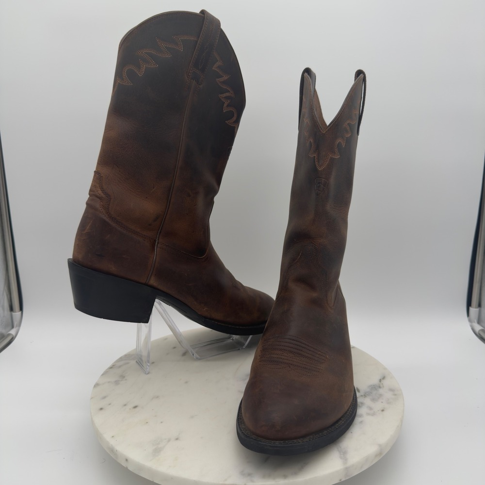 Ariat Heritage Western Boots‎ Mens 13D Brown Leather Round Toe 10002194 34625